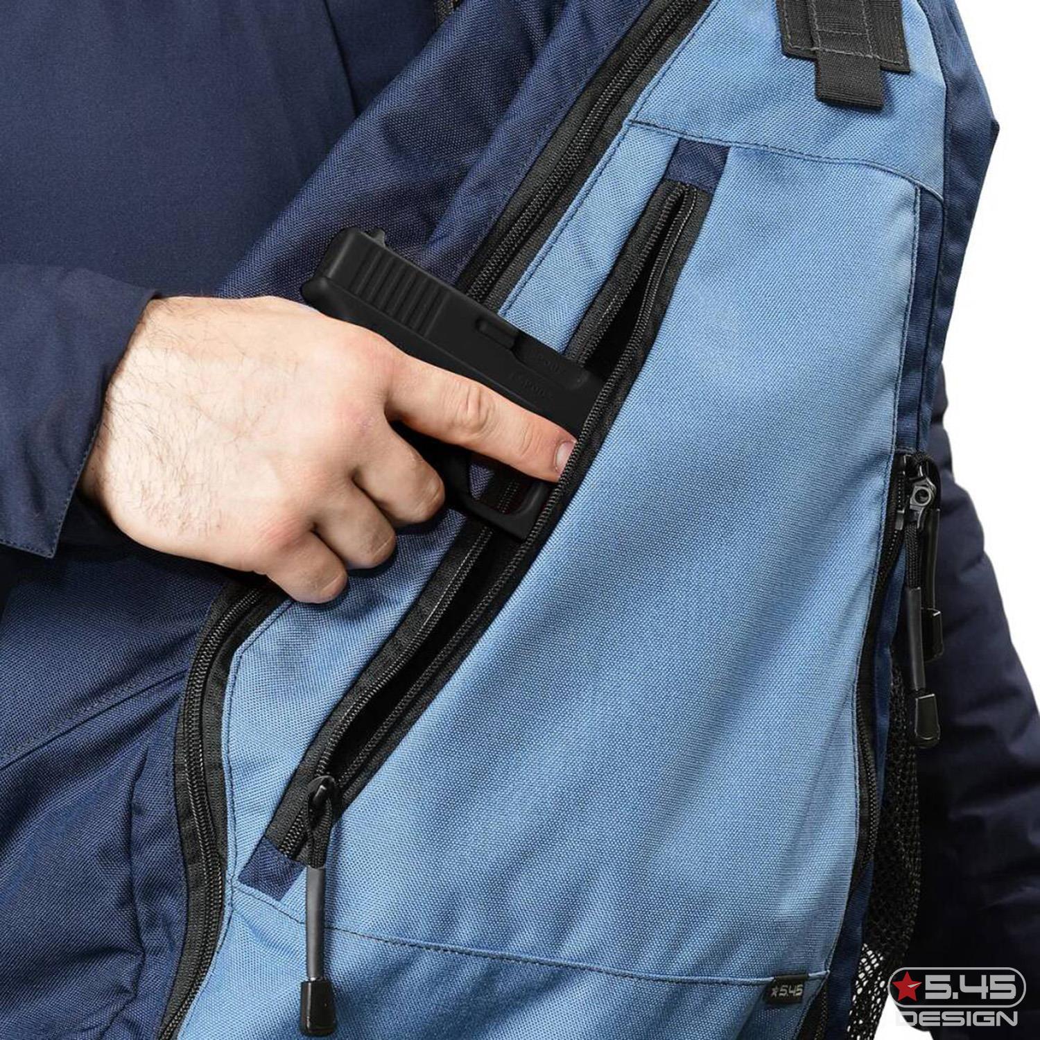 Удобная и прочная конструкция сумки позволяет вам не привлекая внимания переносить своё оружие.